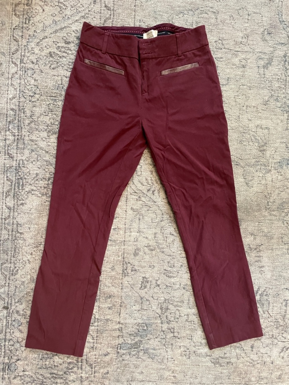 Anthropologie Burgundy Chinos
